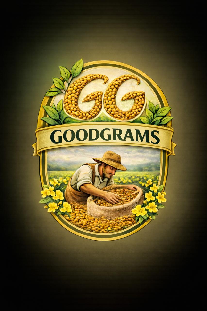 GoodGrams farmer and chickpea harvest